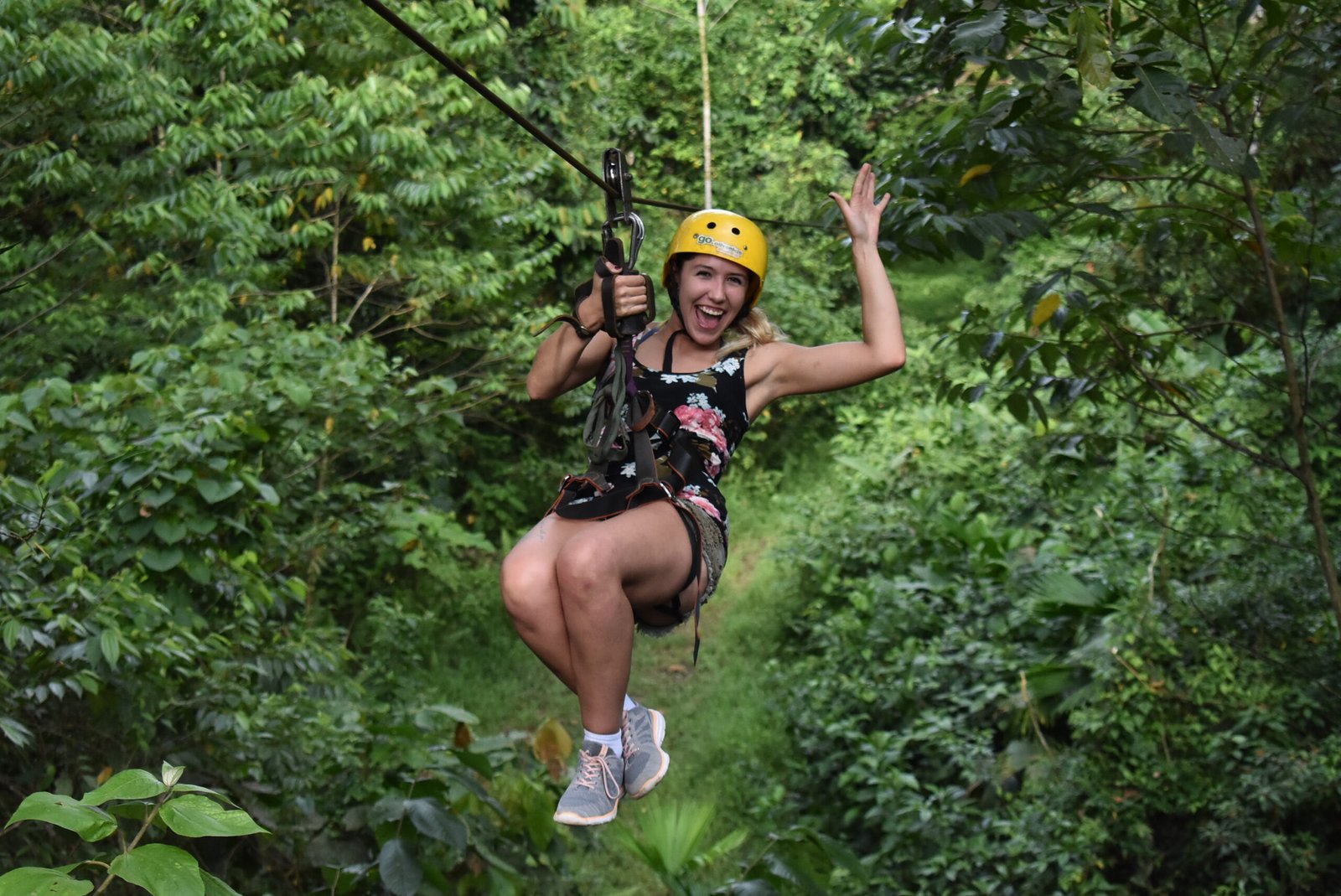 Zip lining